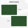 thumbnail image 4 of Placemats Set of 4 / 6, Green Gingham Buffalo Plaid Placemats for Dining Table Indoor/Outdoors Heat Resistant Washable Placemats 18" x 12", 4 of 8
