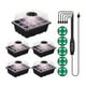 thumbnail image 1 of 5 set bandeja de arranque de semillas con brillo ajustable de luz de , bandeja de de plantas Premium con bandejas de inicio de plántulas del temporizador Negro, 1 of 8