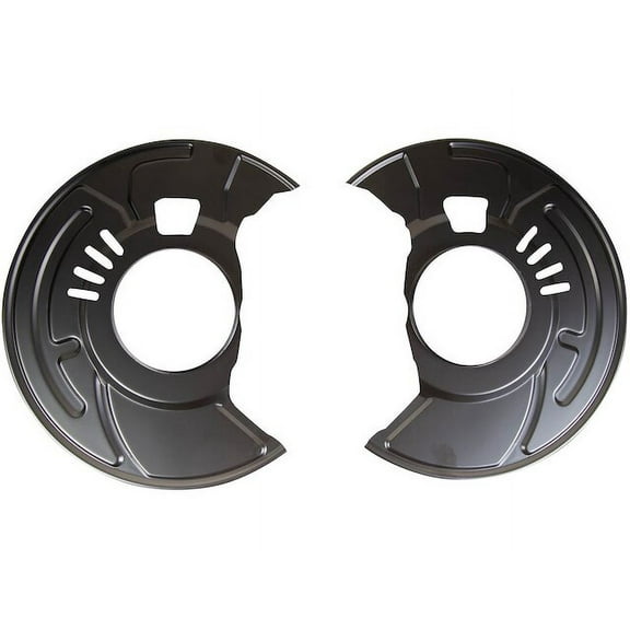 Front Brake Dust Shield 2 Piece - Compatible with 2014 - 2019 Nissan Versa Note 2015 2016 2017 2018