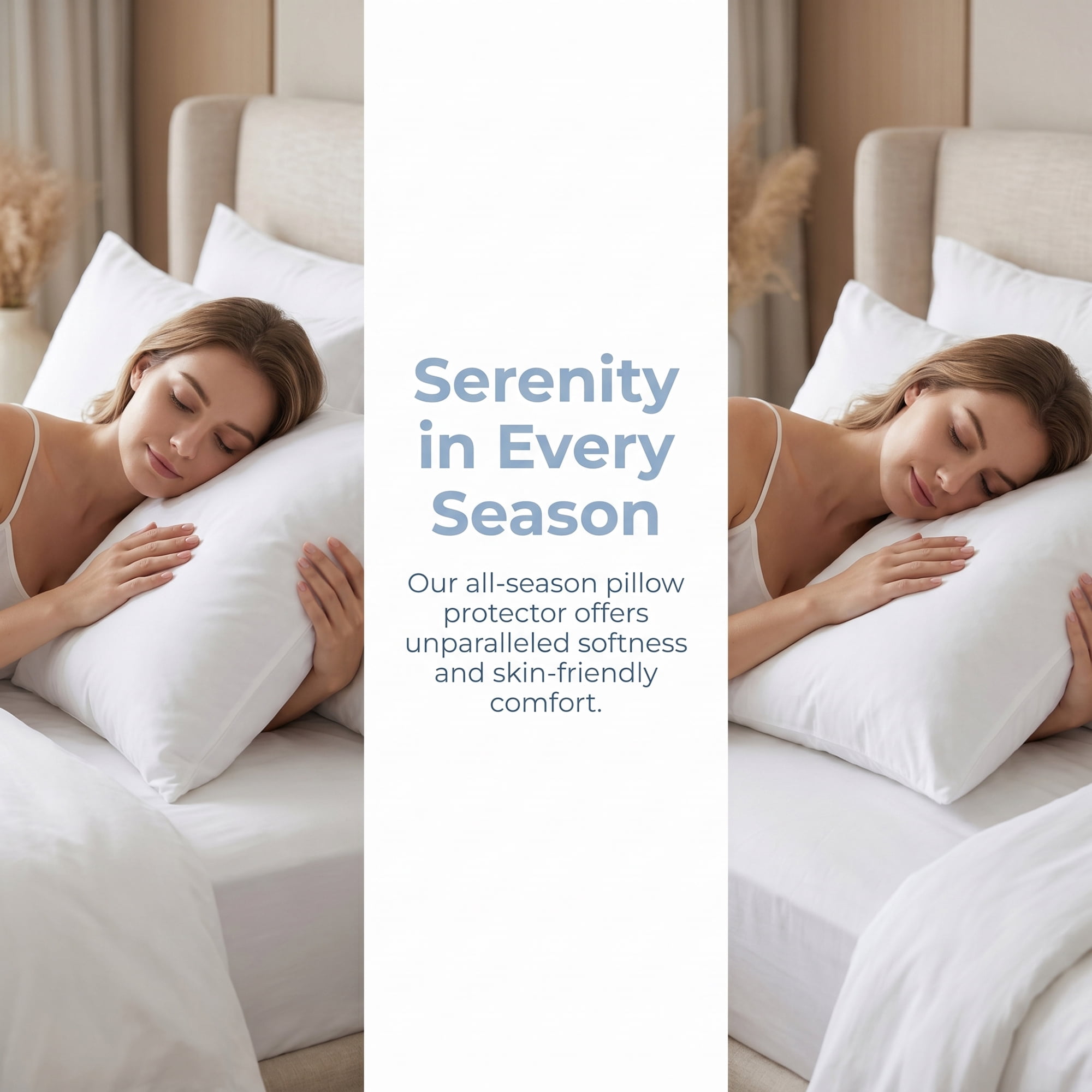 Unique Bargains 4Pcs Breathable Hypoallergenic Polyester Pillow Protectors White 20" x 24"