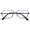 Gunmetal Gray, variant on 1 PK Mens Retro Aviator Reading Glasses Metal Frame Blue Light Blocking Readers