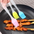 thumbnail image 3 of Walbest 6.7 Inch Silica Gel Oil Brush Easy to Dip Non-fluffy Spread Evenly Household Barbecue Grill Brush, 3 of 7