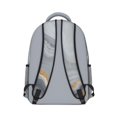 thumbnail image 3 of Grey and Gold Marble Pattern Backpack for School, Cute School Bag with Adjustable Shoulder Straps and Padded Back, 15.3"x11"x6.7", 3 of 5