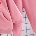 thumbnail image 6 of TOWED22 Baby Girl Clothes Fall Winter Toddler Outfits Long Sleeve Crewneck Sweatshirts Bell Bottoms Pants Girls Clothing Set,Pink,5-6 Y, 6 of 8