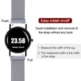 thumbnail image 4 of Uxcell Stainless Steel Mesh Watch Band 18mm Quick Release Magnetic Clasp, Space Gray, 4 of 6