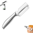 thumbnail image 1 of 2Pack Vegetable Peeler for Kitchen, Stainless Steel Peeler with Bottle Opener Kitchen Peeler Tool for Fruit Veggie Pumpkin, Gifts for Mom (Sliver), 1 of 7