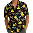 thumbnail image 5 of Rubber Duck Hawaiian Shirt For Men Duckies Bowling Black Shape Shirt Mens Hawaiian Shirts Short Sleeve Button Down Shirt Men TO1, 5 of 7