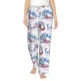 thumbnail image 2 of Picia Snowy Cottage Holiday Scene Womens Soft Woven Cotton Elastic Waistband Sleep Pajama Pant Lounge Sleep Pant With Pockets And Drawstring-XX-Large, 2 of 9