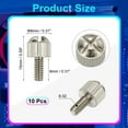 thumbnail image 2 of Uxcell Computer Case Thumb Screws, Thread PC Computer Case Fastener Thumb Screws for DIY PC Cover 6-32x8mm, 2 of 7