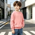 thumbnail image 4 of Hurxie Boys Sweatshirts Kids Fashion Fleece Long Sleeve Crewneck Pullover 3-4 Years, 4 of 7