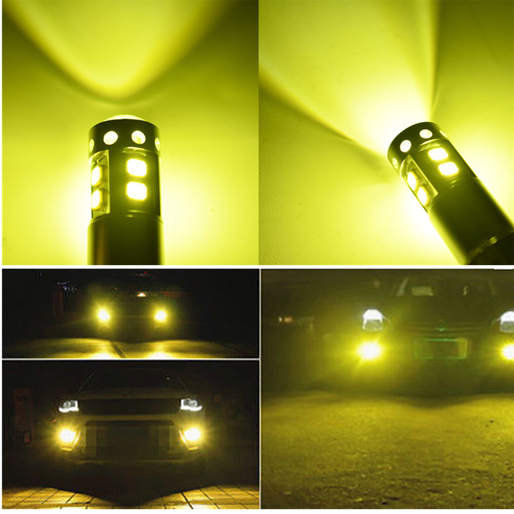 2Pcs H3 Led Headlight Fog Light 1:1 Design H3 LED 20000LM 90W 6000K 3000K  White Yellow Car Driving Running Lamp Headlight DRL Auto Leds Light