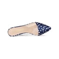 thumbnail image 4 of BLISSFUL STEP Women's Polka Dots Clear Block Heels Slides Mules, 4 of 7