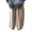 Beige, variant on Uccdo Toddler Kid Casual Wide Leg Long Pants Boys Girls Loose Uniform Trousers with Pockets 3-8Y