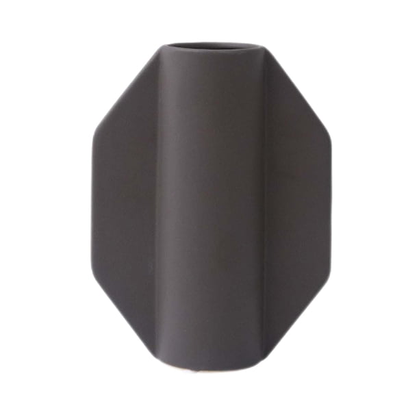 Jarrón de cerámica moderno para flores, maceta, jarrón artístico para flores secas, contenedor para Gris