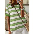 thumbnail image 3 of Camiseta Dokotoo Summer 2025 con bloques de colores a rayas para mujer, 3 of 6