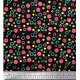 thumbnail image 1 of Soimoi Cotton Duck Fabric Circle,Dot & Triangle Geometric Print Sewing Fabric Yard 42 Inch Wide, 1 of 1