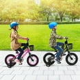 thumbnail image 4 of Costway 16" Kid's Bike with Training Wheels Adjustable Handlebar & Seat Handbrake Pink, 4 of 10