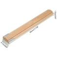 thumbnail image 2 of 2 juegos de rieles deslizantes de madera, 11-7/8" (30 CM) con soporte deslizante de metal y plástico, pista guía central de madera clásica, 2 of 6