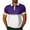 Purple, variant on Yiaimeir Men's Stylish Color Block Polo T-Shirt Short Sleeve Casual Golf T-Shirt Breathable Cotton Blend Red and Green Streetwear,Size S-2XL