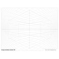 thumbnail image 2 of Perspective Grid Pad. Removable Sheets. Mixed Media Paper. Reinforced Lay Flat Binding. 2 Point. Grey. (8.5" X 11") PAD-2550-TS-H (1 Pad), 2 of 10