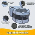 thumbnail image 5 of Dog Crate Dog Kennel,Twin Pop Up Pet Playpen Portable Pet Tent,2-in-1 Dog & Cat Playpen with Pee Pads,Pop Up Cat Cat Puppy Pet Playpen Indoor/Outdoor Portable Exercise Fence Kennel Cage Oxford Crate, 5 of 11