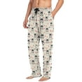 thumbnail image 4 of JSTEL Husky Dog Paw Prints Men's Sleepwear Mens Pajama Pants Bottoms with Pockets, XXL, 4 of 6