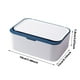 thumbnail image 3 of Dispensador de Toallitas de Baño Azul, Junta de Silicona, Capacidad para 80 Toallitas, Tapa Extraíble, Estuche de Plástico Rellenable para Toallitas Húmedas,Toallas, Cocina,Hogar, 3 of 7