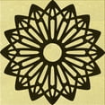 thumbnail image 1 of Ahgly Company Machine Washable Indoor Square Transitional Chocolate Brown Area Rugs, 4' Square, 1 of 7
