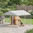 thumbnail image 2 of PawHut 7.5' x 7.5' x 5.6' Covered Dog Kennel for Small Medium Dogs, 2 of 10
