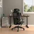 Staples Dexley Ergonomic Mesh Swivel Task Chair, Black (UN56946