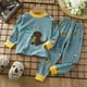 thumbnail image 1 of Conjunto de ropa interior navideña para niños, pijamas térmicos de manga larga de algodón con dibujos animados, otoño e invierno, 1 of 4