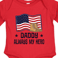 thumbnail image 4 of Inktastic Military Daddy Always My Hero Boys or Girls Long Sleeve Baby Bodysuit, 4 of 5