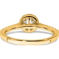 thumbnail image 5 of 14K Yellow Gold Eternal Promise Lab Grown Diamond Halo Complete Ring (Size 7) Made In India rm6687e-040-7cylg, 5 of 5