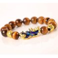 thumbnail image 1 of Pulsera de riqueza YONGSHENG de obsidiana ojo de tigre con cuentas de piedra mano coche, 1 of 5