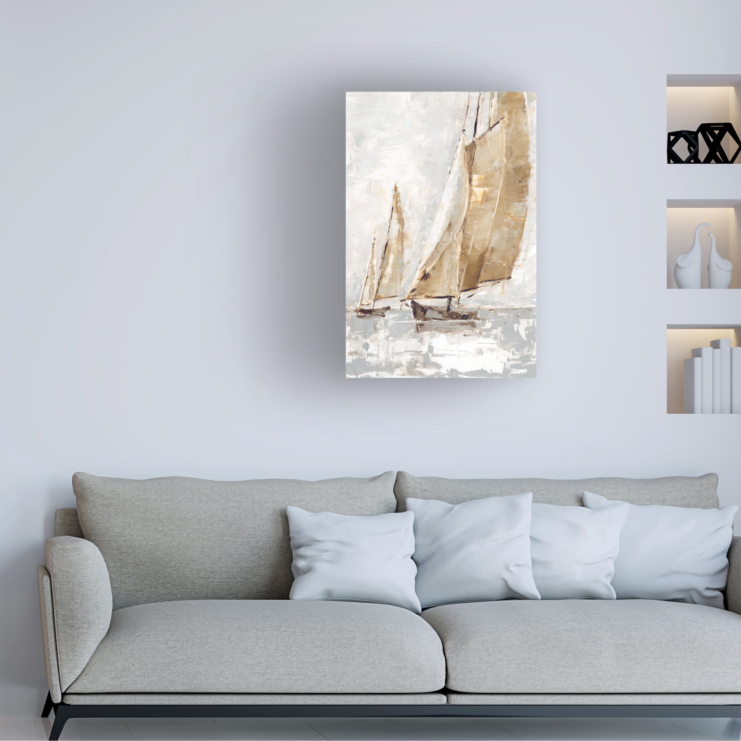 Ethan Harper 'Golden Sails II' Canvas Art