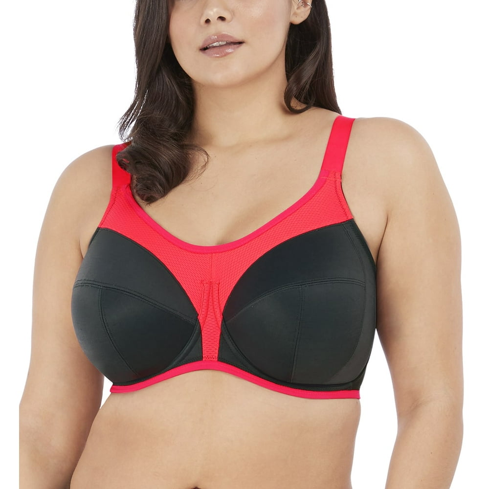 Elomi Elomi Energise JHook Underwire Sports Bra (8043),32GG,Neon