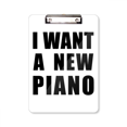 thumbnail image 1 of I Want A New Piano Clipboard Folder Writing Pad Backing Plate A4, 1 of 4