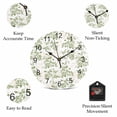 thumbnail image 5 of Wall Clock Sage Green Fruit Clocks PVC Silent Non-Ticking Battery Operated Decorative Berry Leaves Nature Round Clock for Home Living Room Kitchen Bedroom Office School Wall Decor 10 Inch, 5 of 9