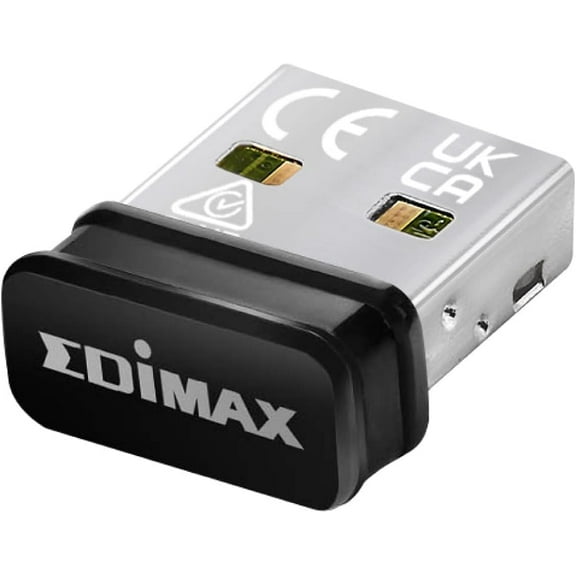 Edimax EW-7811ULC Wi-Fi 5 Nano Adapter for PC AC600 Dual-Band (2.4Ghz / 5Ghz) USB Nano Dongle Windows Mac OS Linux