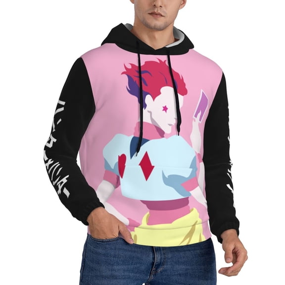 Unisex Hunter X Hunte Hisoka Pullover Hoodies 3D Print Novelty Sweatshirts Hoodie with Pocket for Men Women