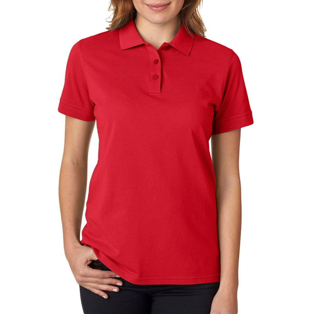 8550L Ladies Basic Polo Shirt RedLarge