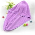thumbnail image 4 of Toalla de microfibra de secado rápido para el cabello, turbante mágico para secar el cabello, gorro para spa, baño en casa, secado de cabello, 4 of 12