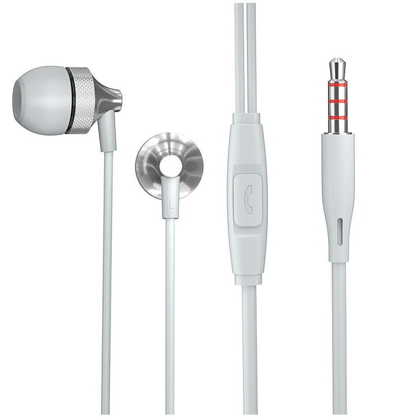 Matsuzay Auricular interno con cable con funciones de llamada Cable que no se enreda Recibe llamadas en cualquier lugar Auriculares con cable Teléfono y Comunicación