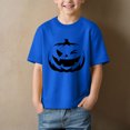 thumbnail image 2 of CMSHTD Halloween Shirts for Kids Boys Short Sleeve Fall, Toddler Boys Children T-Shirts Cute Tops, Blue Size 9-10 Years, 2 of 4