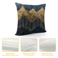 thumbnail image 4 of JRXY Short Plush Pillowcase 1 Piece Gold and Blue Abstract Art White, 4 of 5
