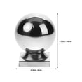 thumbnail image 2 of Hemoton Flagpole Topper Finial Flag Pole Ball Topper Ornament Stainless Steel Round Handrail End Caps Staircase Steps Hand Rail End Cover Handrail Fittings Silver 60mm, 2 of 8