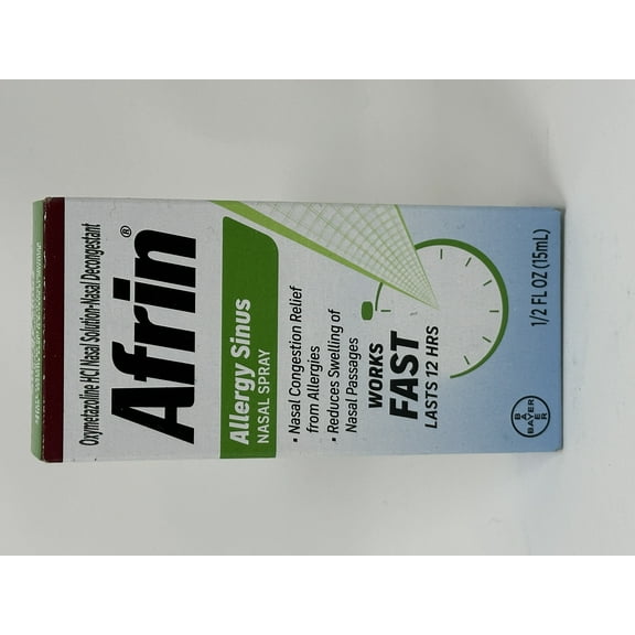 Afrin Allergy Sinus Nasal Spray, 15ml