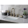 thumbnail image 2 of Kingston Brass KS2983BAL Heirloom Widespread Bathroom Faucet with Brass Pop-Up, Antique Brass, 2 of 8