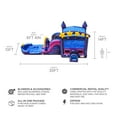 thumbnail image 2 of JumpOrange Galaxy Commercial Inflatable Bounce House & Water Slide with Pool and Blower, 2 of 4