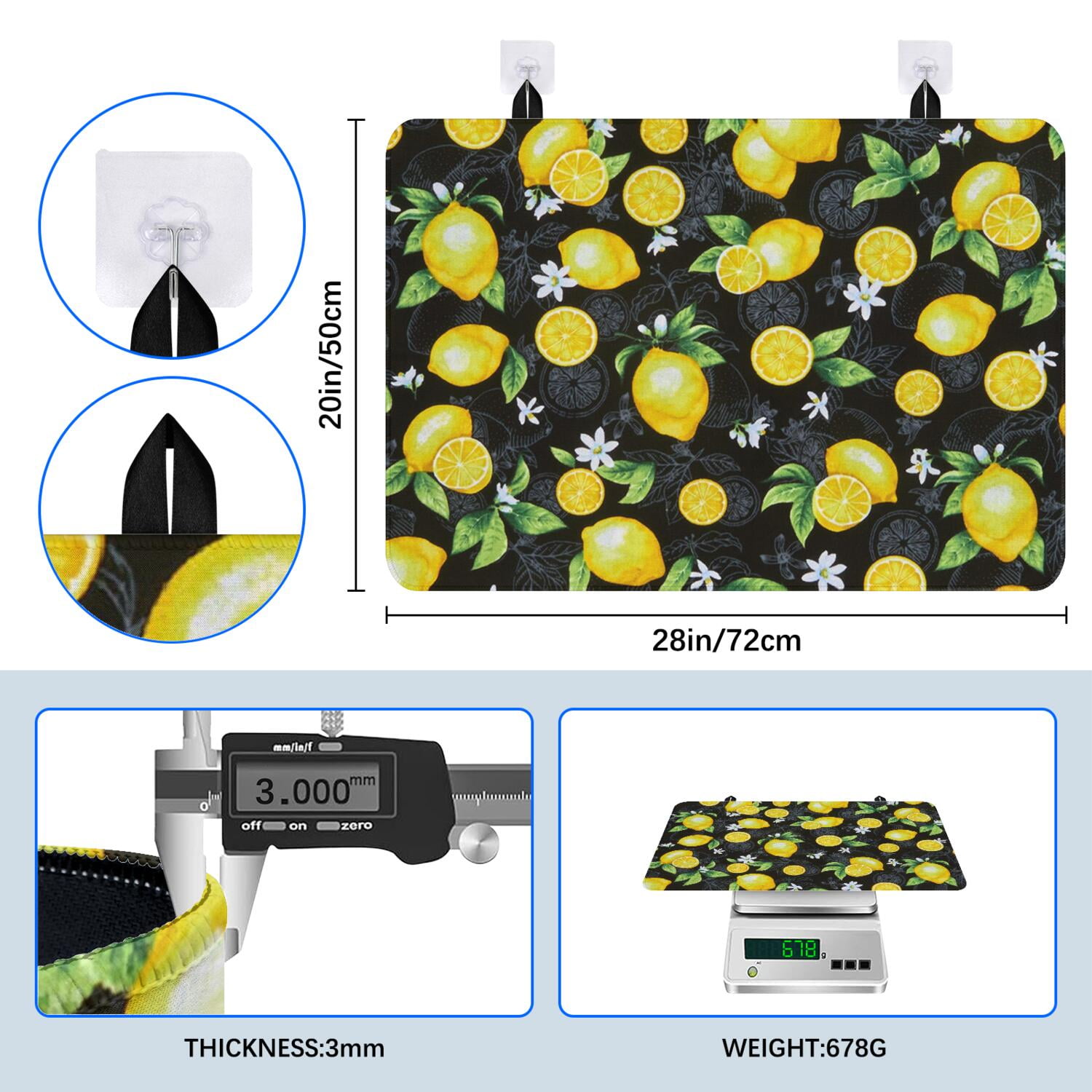 Floral Stove Top Covers for Electric Stove, Cactus and Succulent Stove Top Cover Protector, Thick Induction Cooktop Protector, Heat Resistant Range Ceramic Stove Top Covers Mat, Dish Drying Mat